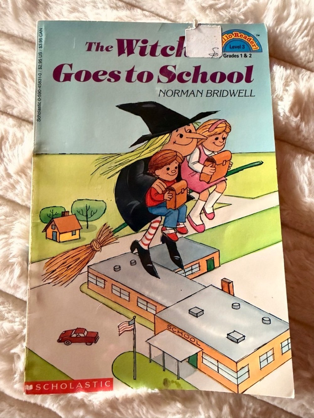 Scholastic The Witch Goes to School - Light Blue, Yellow, Black, Pink